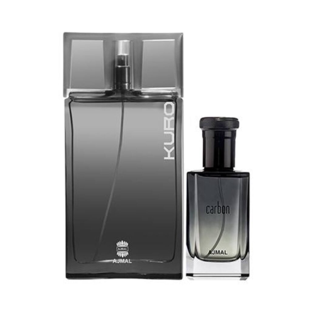 AJMAL Carbon Eau De Parfum Citrus Spicy Perfume And Kuro Eau De Parfum Aromatic Spicy Perfume - (2Pcs) - Ajmal