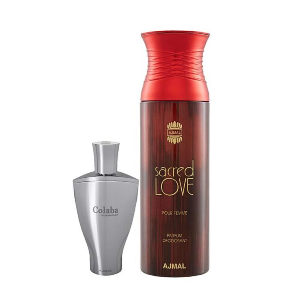 AJMAL Colaba Mukhallat Floral Oriental And Sacred Love Deodorant Floral Musky Fragrance - (2Pcs) - Ajmal