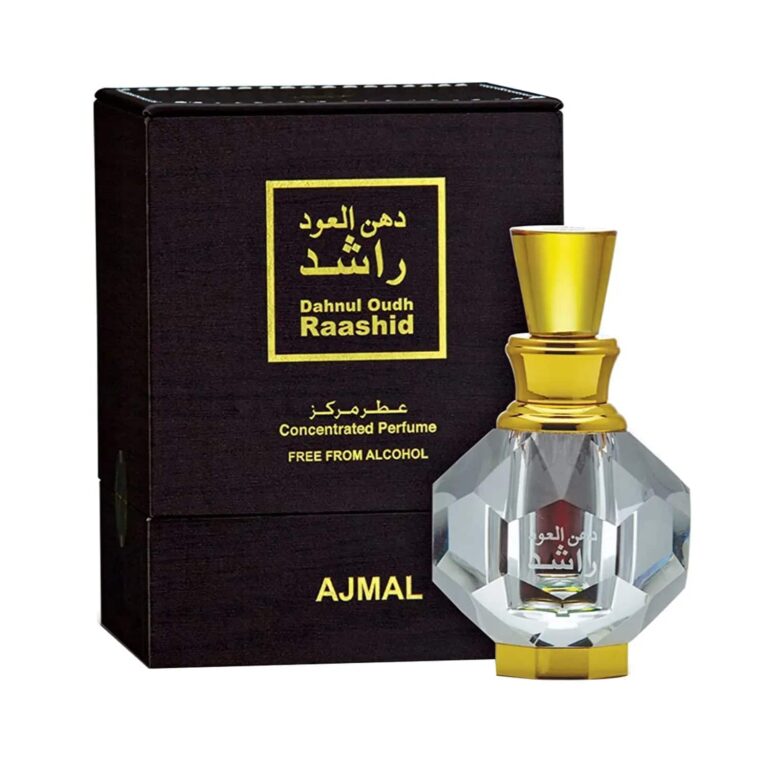 AJMAL Dahnul Oudh Raashid Concentrated Perfume Free From Alcohol (3ml) - Ajmal