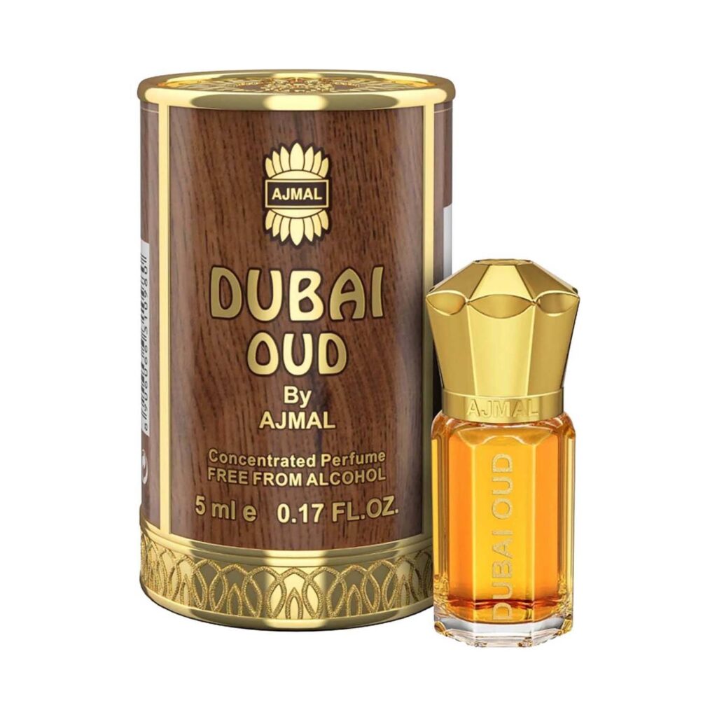 AJMAL Dubai Oud Concentrated Perfume For Unisex (5 ml) - Ajmal
