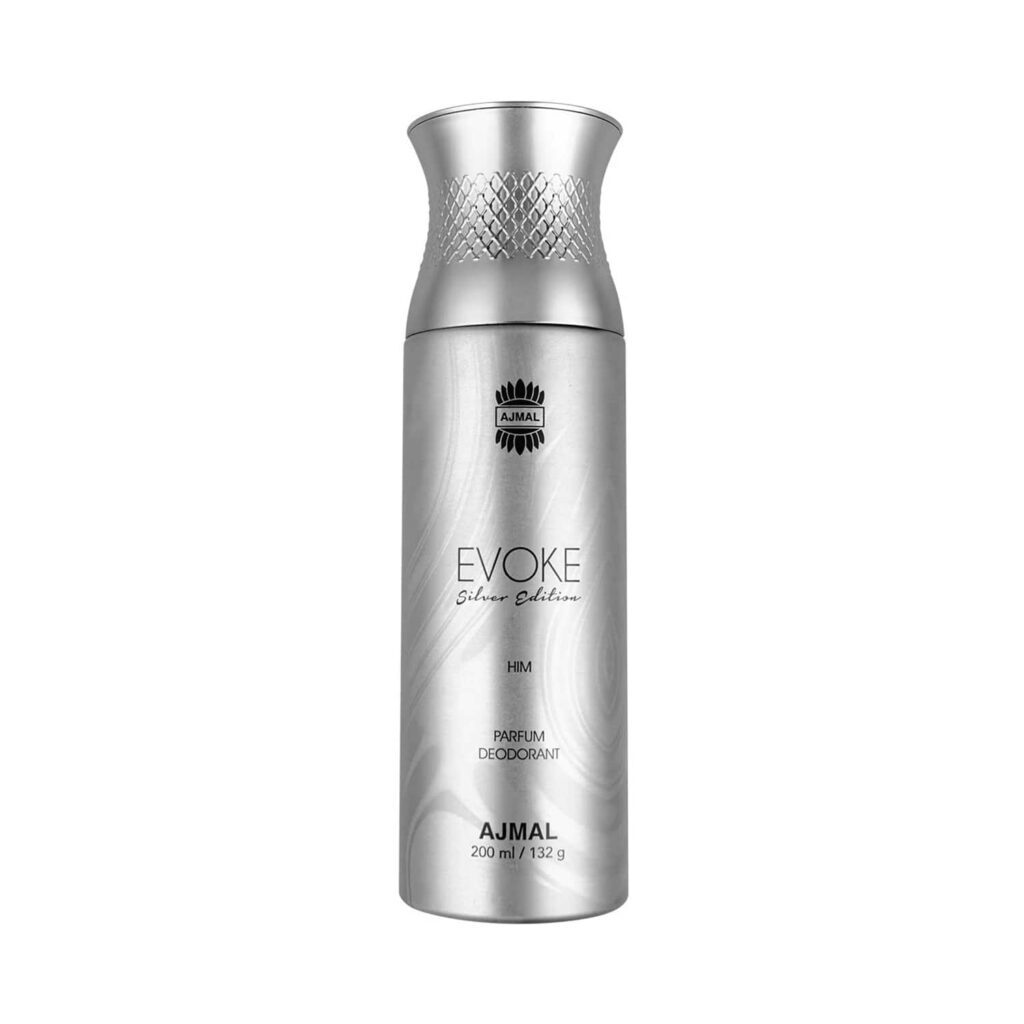 AJMAL Evoke Silver Edition Parfum Deodorant (200ml) - Ajmal