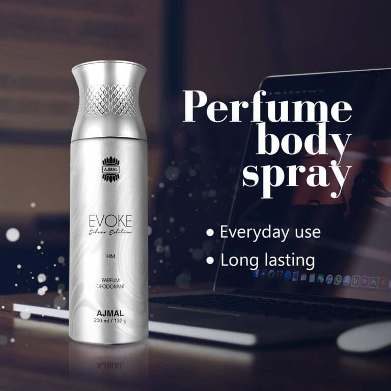 AJMAL Evoke Silver Edition Parfum Deodorant (200ml) - Ajmal