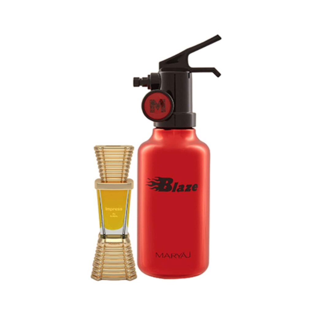 AJMAL Impress Concentrated Perfume Oil Citrus Attar And Maryaj Blaze Eau De Parfum Citrus Aromatic Perfume - (2Pcs) - Ajmal