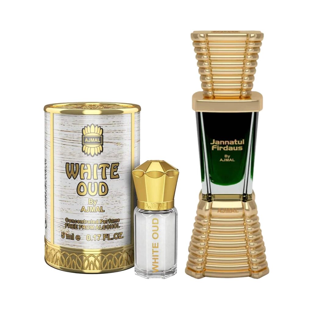 Ajmal Jannatul + White Oud CP Perfume Minis Pack of 2 Combo - Ajmal