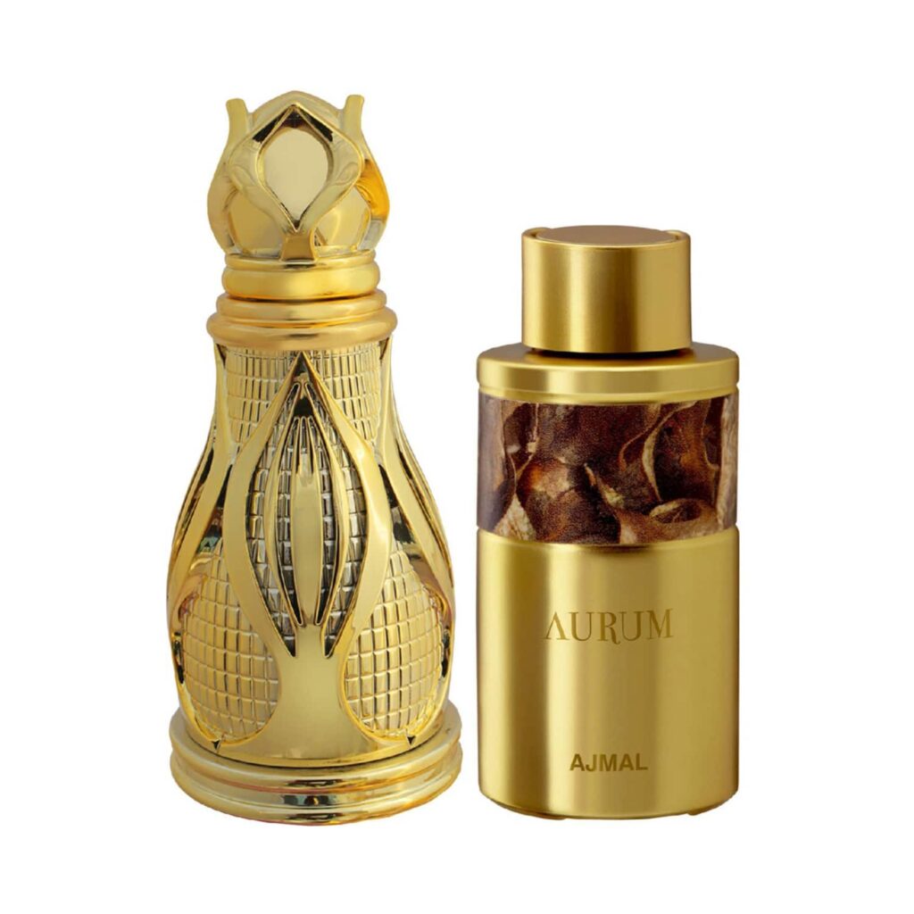 AJMAL Khofooq & Aurum Concentrated Perfume Attar Combo Pack (2 Pcs) - Ajmal