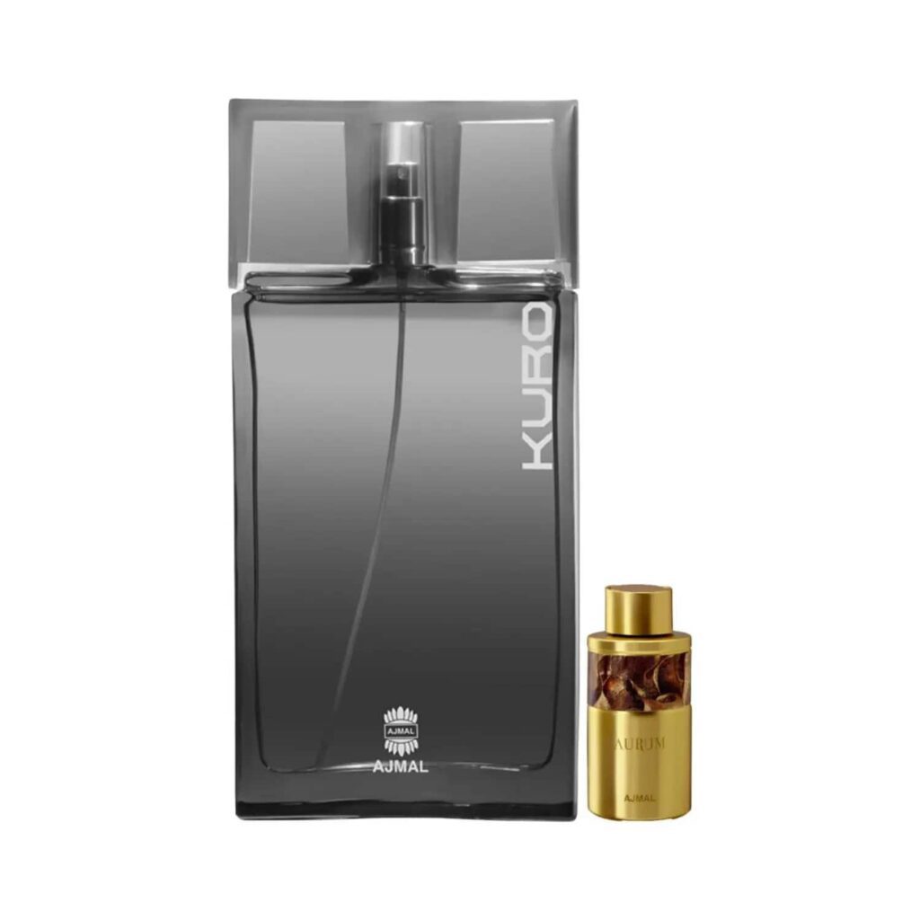 AJMAL Kuro Eau De Parfum And Aurum Concentrated Perfume Oil (2Pc) - Ajmal