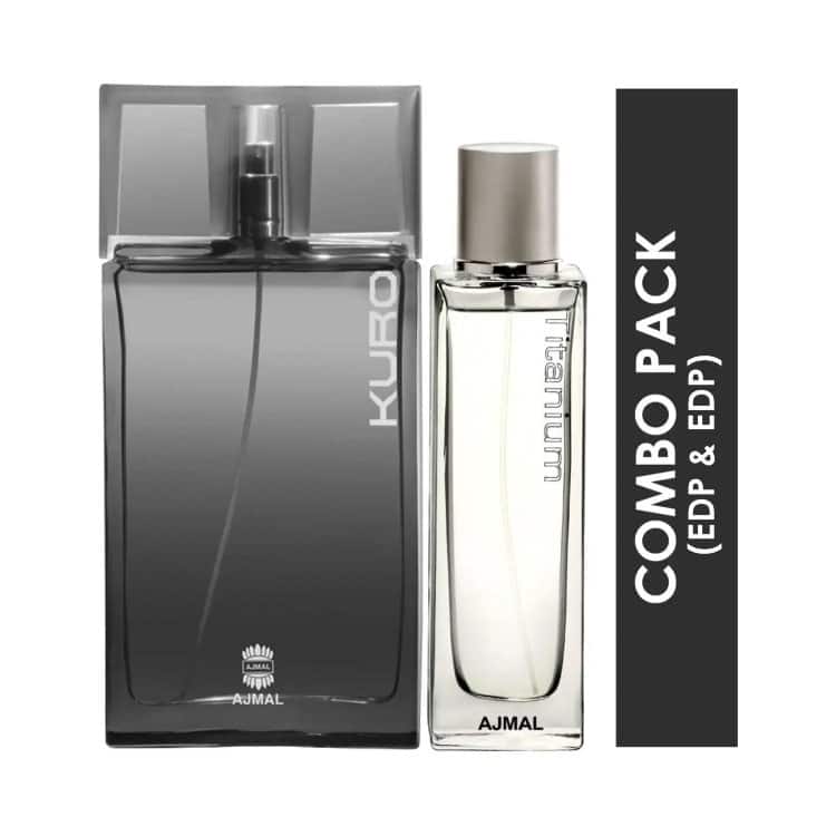 AJMAL Kuro Eau De Parfum And Titanium Eau De Parfum (2Pc) - Ajmal