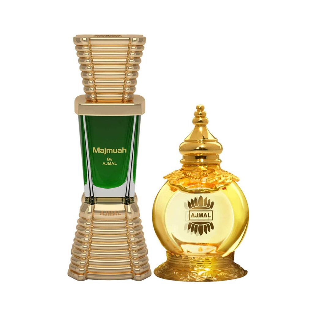 AJMAL Majmua Oriental Attar And Mukhallat AL Wafa Oriental Musky Attar - (2Pcs) - Ajmal