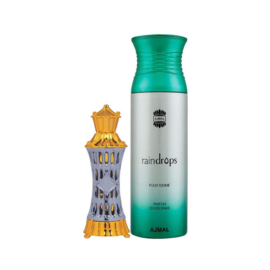 AJMAL Mizyaan Oriental Musky And Raindrops Femme Deodorant Floral Chypre Fragrance - (2Pcs) - Ajmal