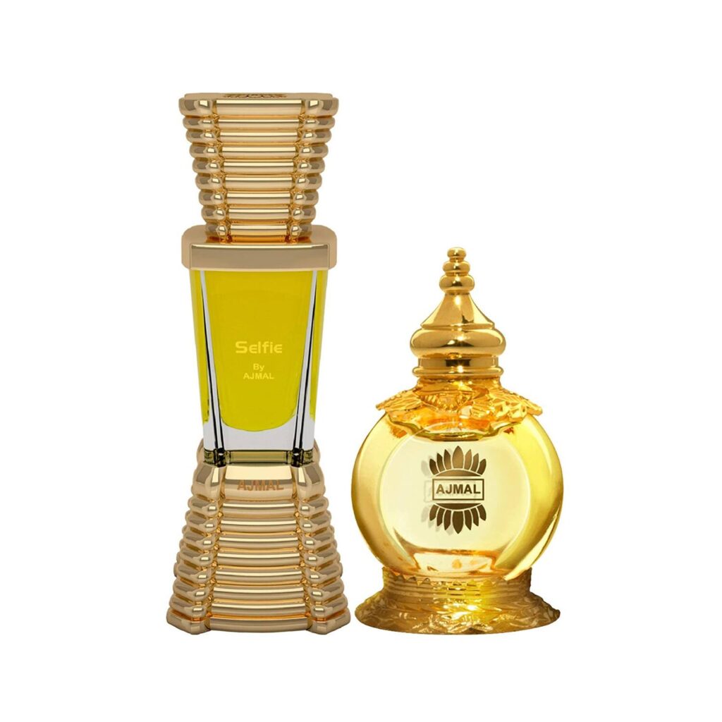 AJMAL Mukhallat AL Wafa Oriental Musky Attar And Selfie Woody Aromatic Attar - (2Pcs) - Ajmal