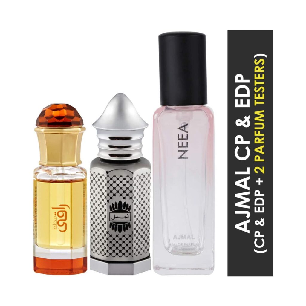 AJMAL Mukhallat Raaqi CP, Asher CP & Neea Eau De Parfum Combo Pack (3 Pcs) - Ajmal