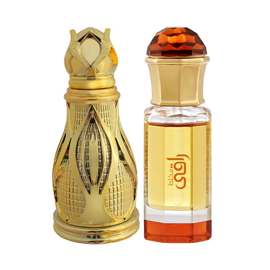 AJMAL Mukhallat Raaqi Floral Fruity Attar And Khofooq Woody Oudhy Attar - (2Pcs) - Ajmal