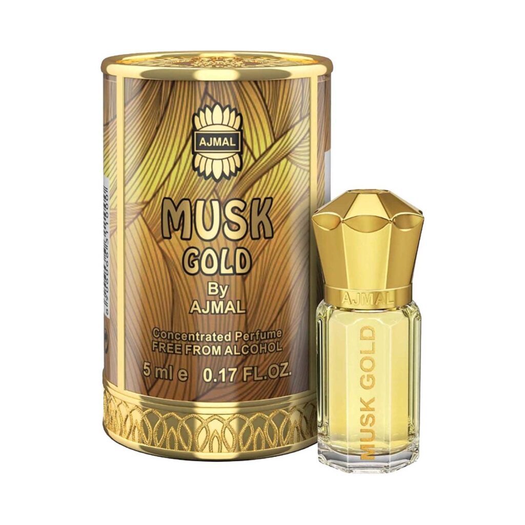 AJMAL Musk Gold Concentrated Perfume For Unisex (5 ml) - Ajmal