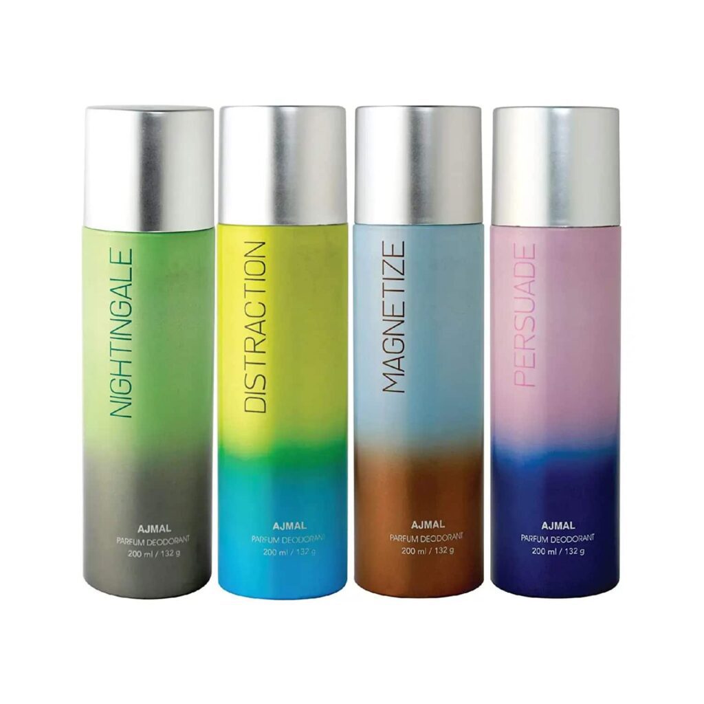 AJMAL Night Dist Magn Pers Deodorants (4Pc) - Ajmal
