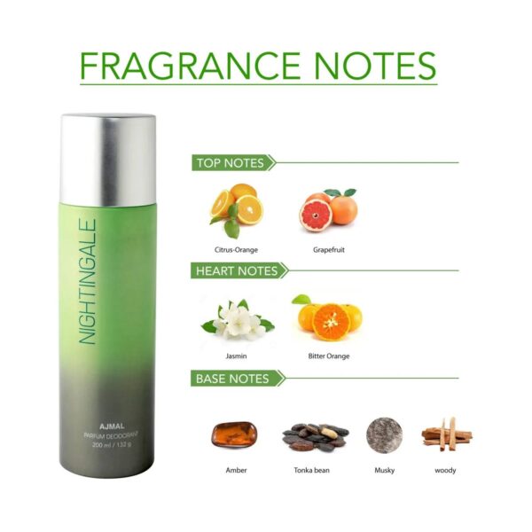 AJMAL Nightingale Deodorant (200ml) - Ajmal