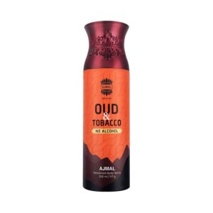 AJMAL Oud Tobacco Non-Alcoholic Deodorant Body Spray (200ml) - Ajmal