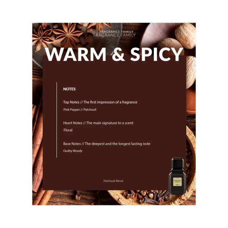 AJMAL Patchouli Wood Eau De Parfum (100ml) - Ajmal