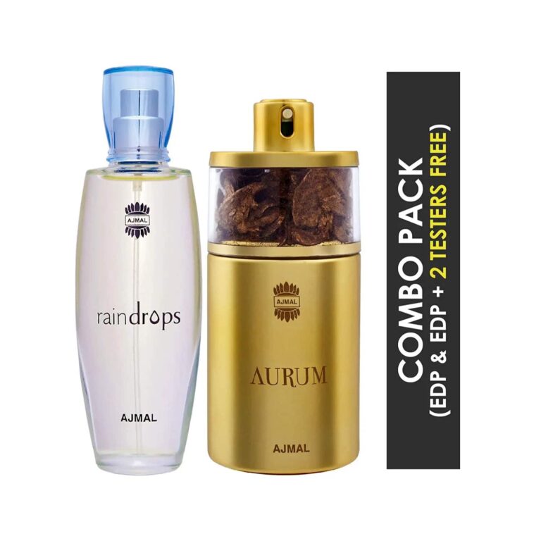 AJMAL Raindrops Eau De Parfum And Aurum Eau De Parfum (2Pc) - Ajmal