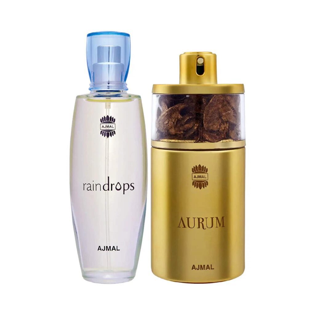 AJMAL Raindrops Eau De Parfum And Aurum Eau De Parfum (2Pc) - Ajmal