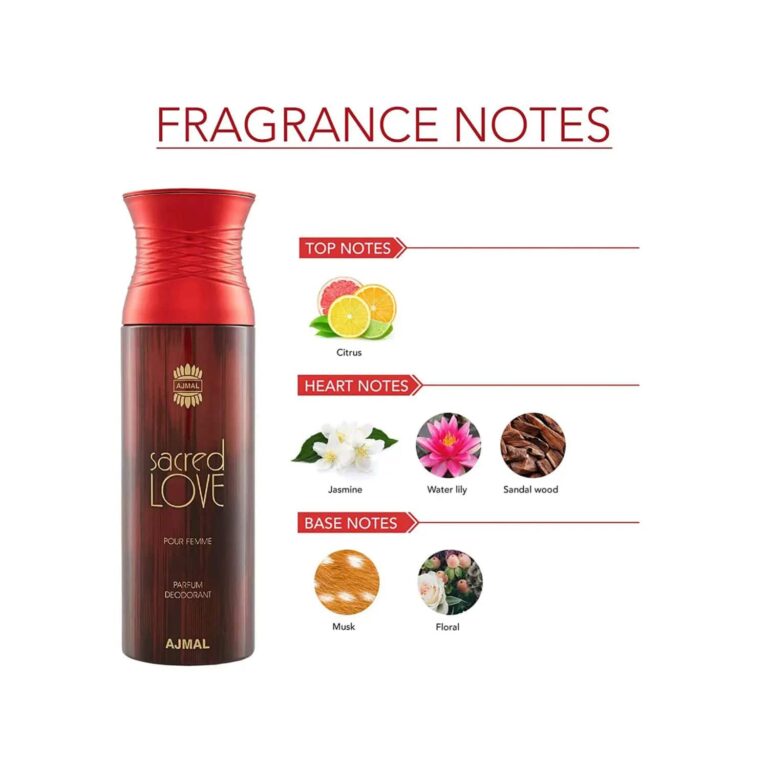 AJMAL Sacred Love, Blu Homme, Magnetize And Persuade Deodorants - (4Pcs) - Ajmal