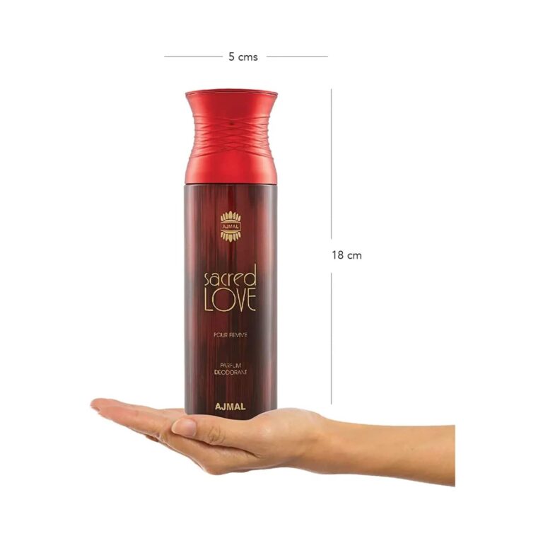 AJMAL Sacred Love Deodorant Body Spray - Pack of 3 (200ml Each) - Ajmal