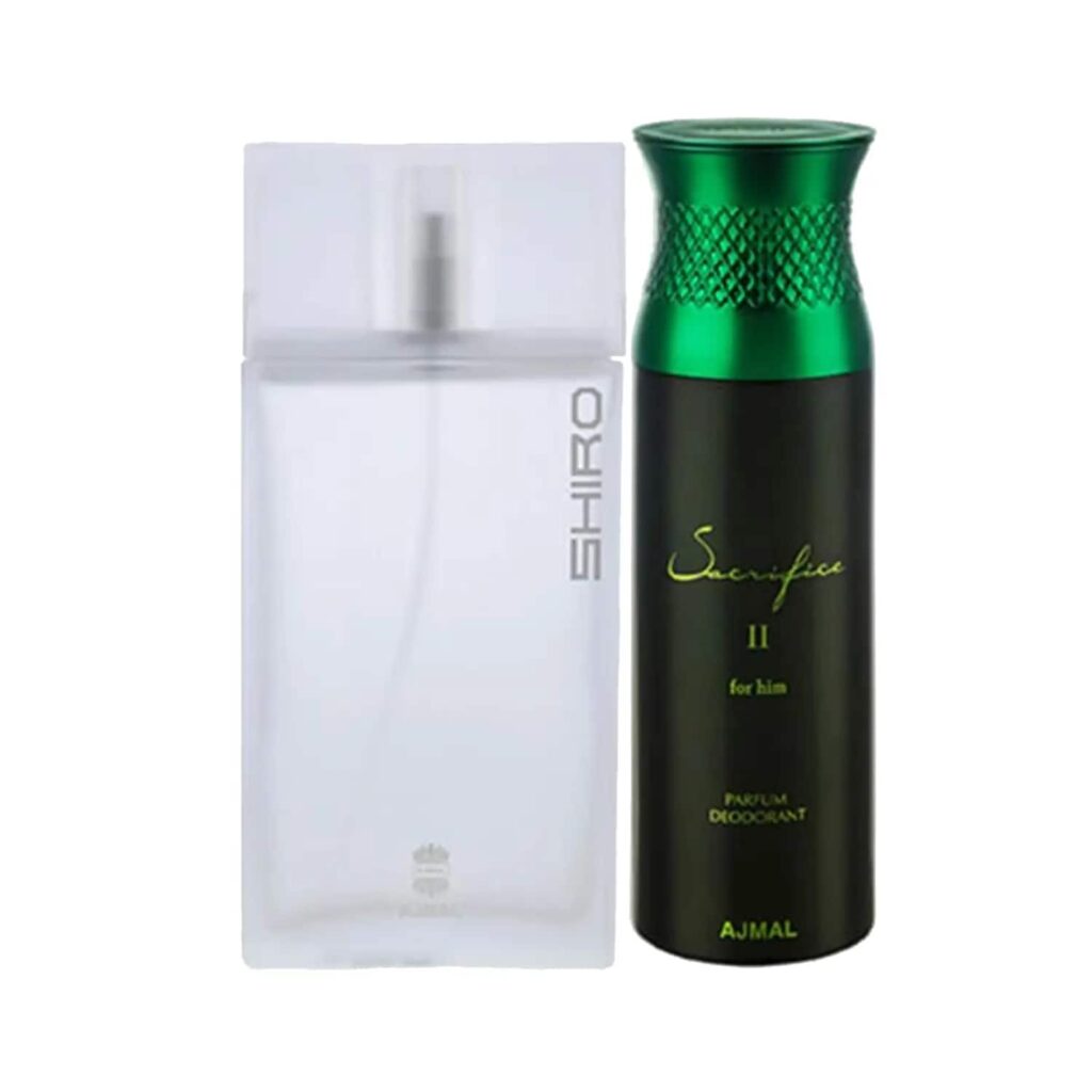 AJMAL Shiro Eau De Parfum And Sacrifice II For Him Deodorant (2Pc) - Ajmal