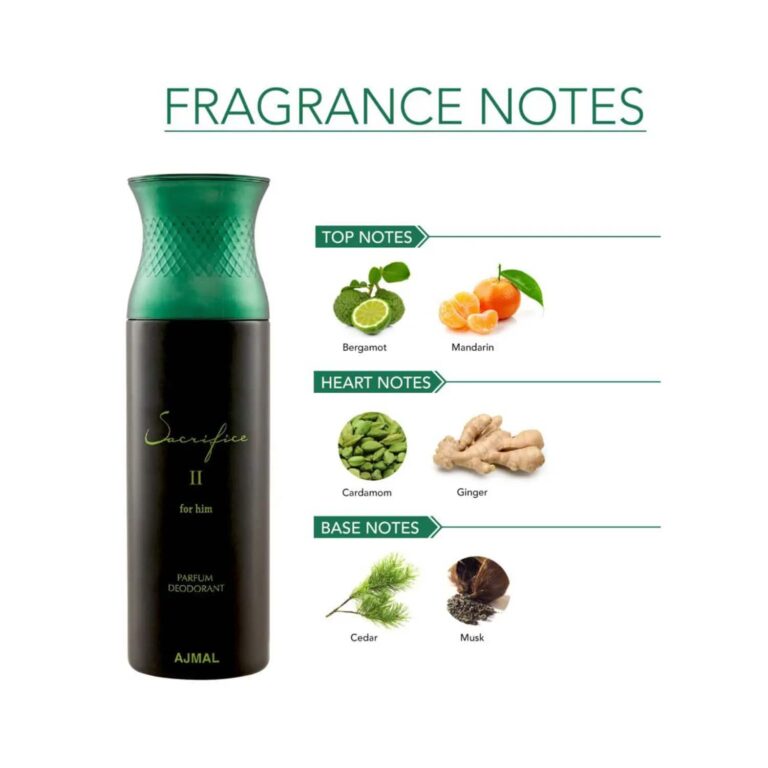 AJMAL Shiro Eau De Parfum And Sacrifice II For Him Deodorant (2Pc) - Ajmal
