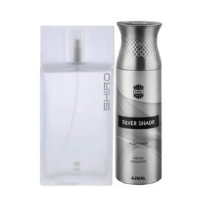 AJMAL Shiro Eau De Parfum Perfume And Silver Shade Homme Deodorant (2Pc) - Ajmal