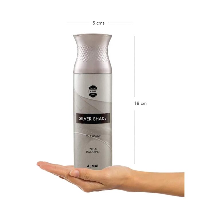 AJMAL Silver Shade Deodorant Body Spray - Pack of 3 (200ml Each) - Ajmal