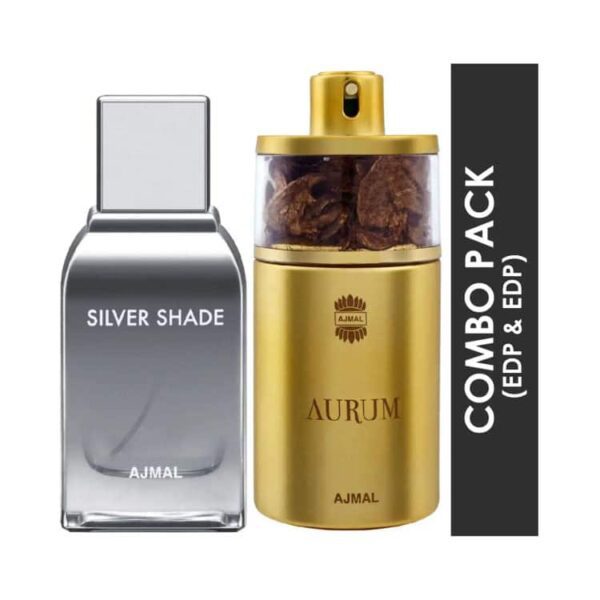 AJMAL Silver Shade Eau De Parfum And Aurum Eau De Parfum (2Pc) - Ajmal
