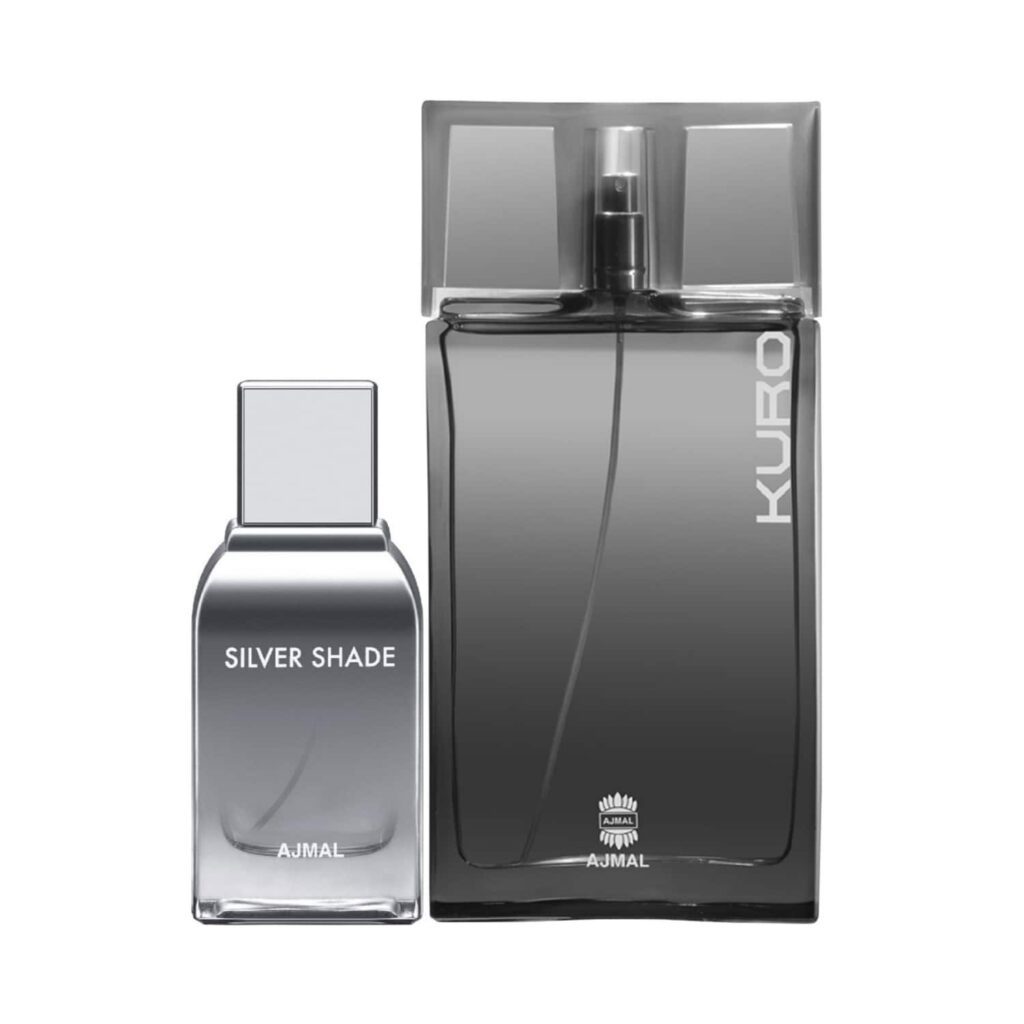 AJMAL Silver Shade & Kuro Eau De Parfum Combo Pack (2 Pcs) - Ajmal