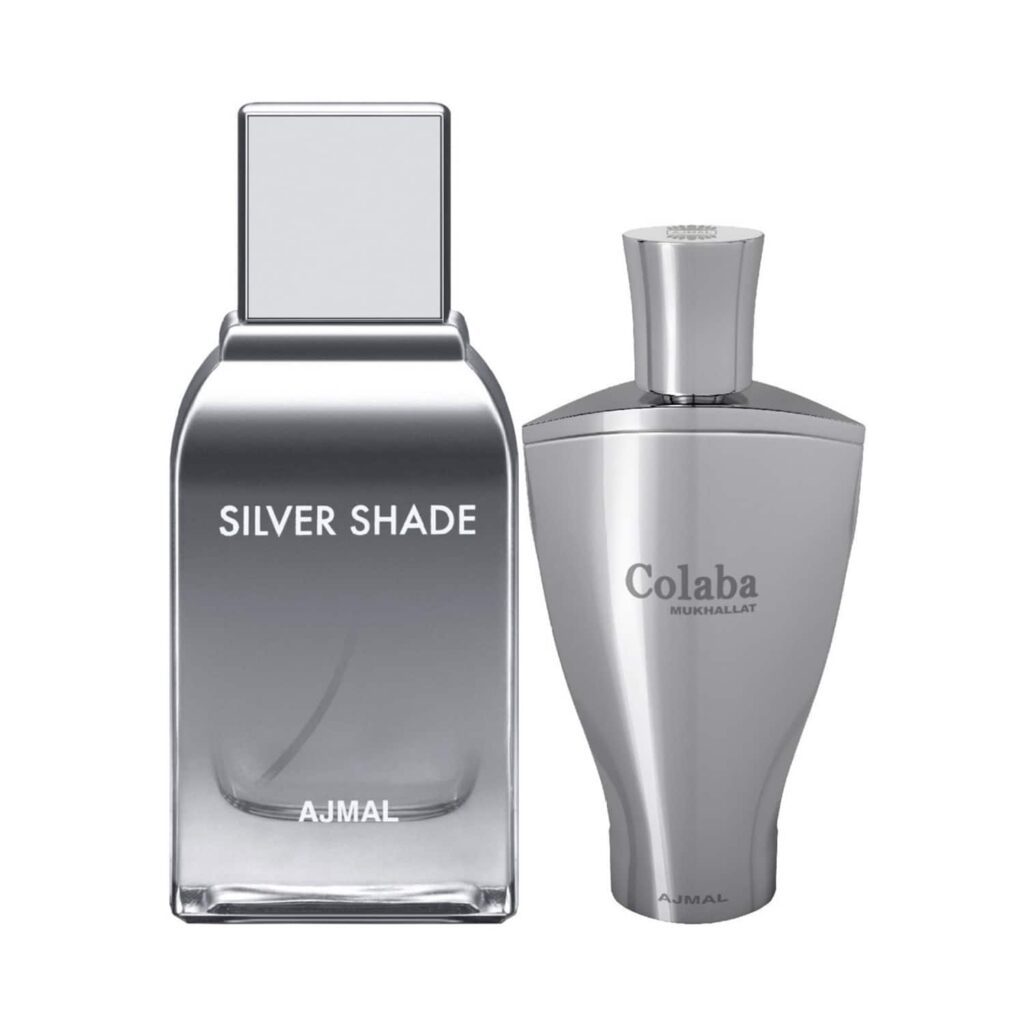 AJMAL Silver Shade Perfume (100 ml) And Colaba Mukhallat Perfume Oil (14 ml) Combo - Ajmal