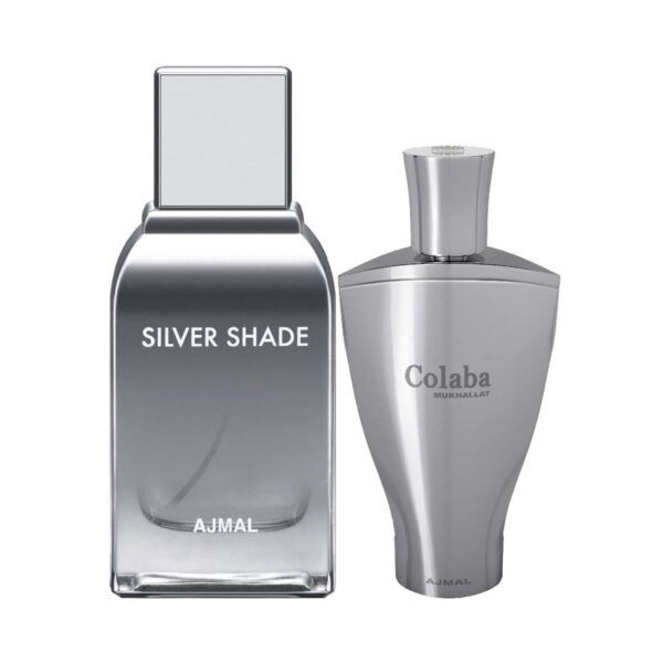 AJMAL Silver Shade Perfume (100 ml) And Colaba Mukhallat Perfume Oil (14 ml) Combo - Ajmal