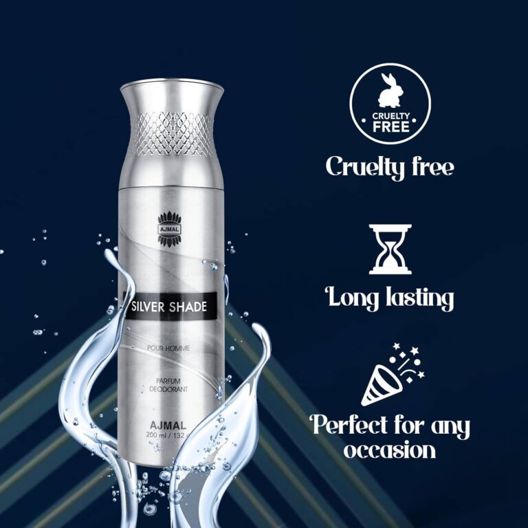 AJMAL Silver Shade Pour Homme Parfum Deodorant (200ml) - Ajmal