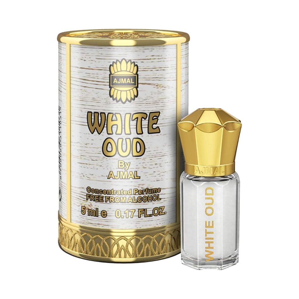 AJMAL White Oud Concentrated Perfume For Unisex (5 ml) - Ajmal