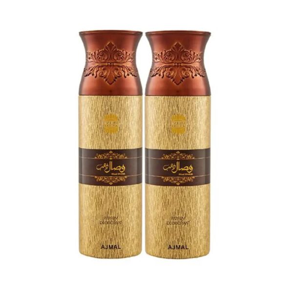 AJMAL Wisal Dhahab Deodorant Spray - Pack of 2 (200ml Each) - Ajmal