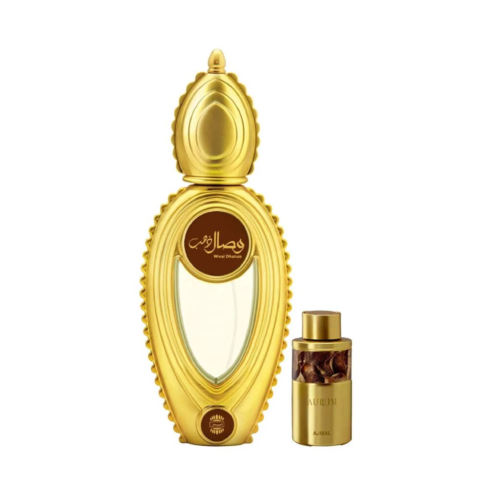 AJMAL Wisal Dhahab Eau De Parfum And Aurum Concentrated Perfume Oil (2Pc) - Ajmal