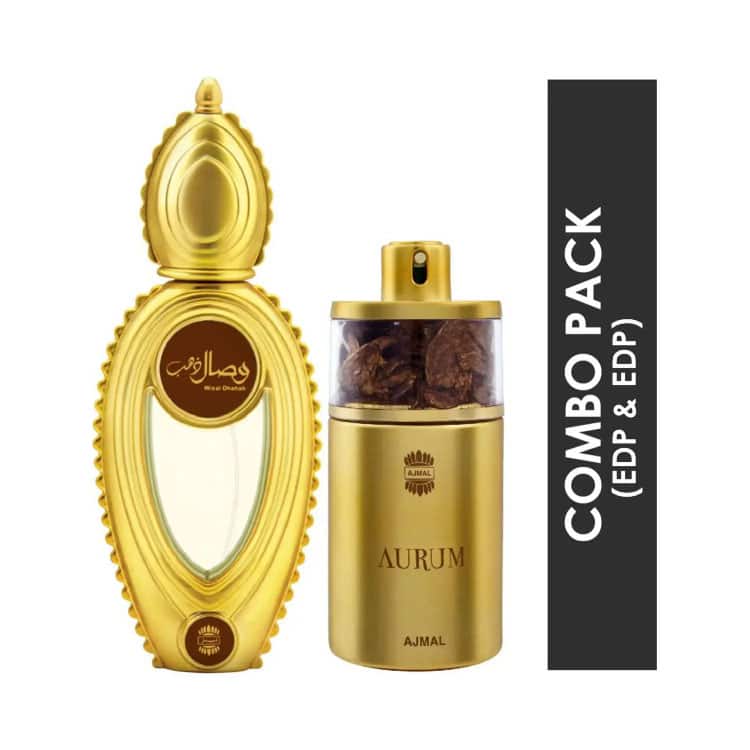 AJMAL Wisal Dhahab Eau De Parfum And Aurum Eau De Parfum (2Pc) - Ajmal