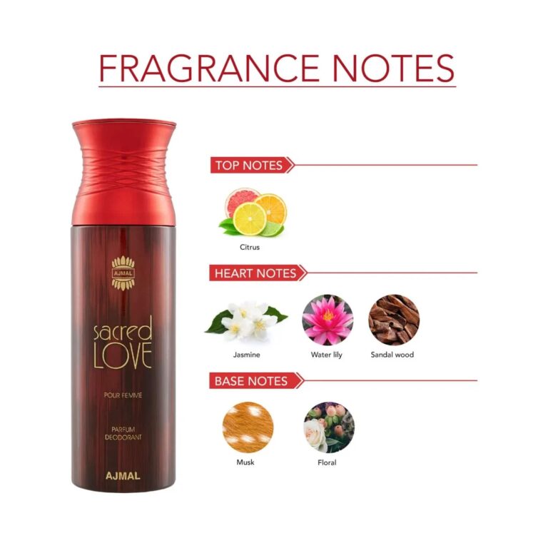 AJMAL Wisal Dhahab & Sacred Love Deodorant Body Spray - Pack of 2 (200ml Each) - Ajmal