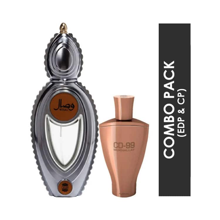 AJMAL Wisal Eau De Parfum And Cd 99 Mukhallat Concentrated Perfume Oil (2Pc) - Ajmal