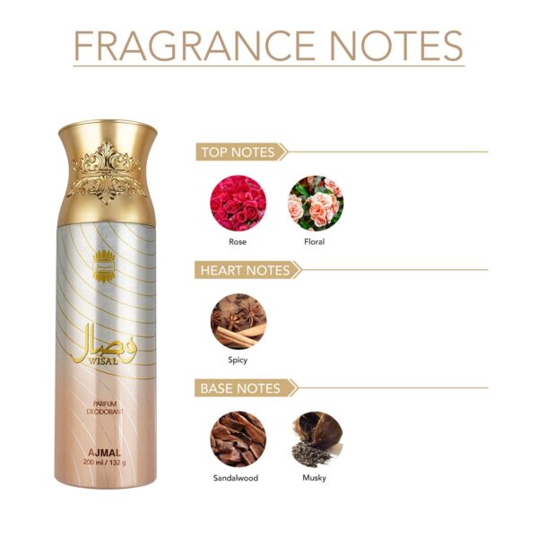 AJMAL Wisal Parfum Deodorant (200ml) - Ajmal