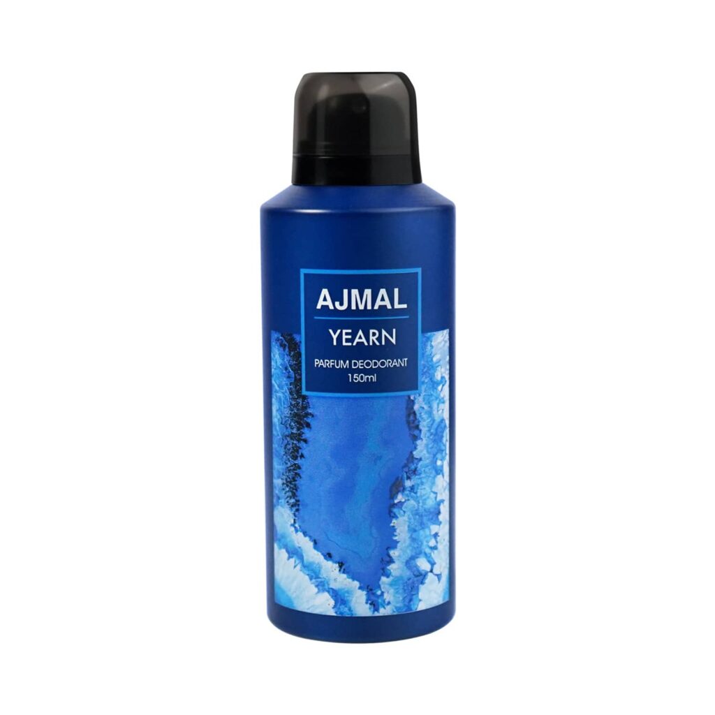 AJMAL Yearn Aquatic Perfume Deodorant Scent Spray Party Wear Gift for Men (150ml) - Ajmal