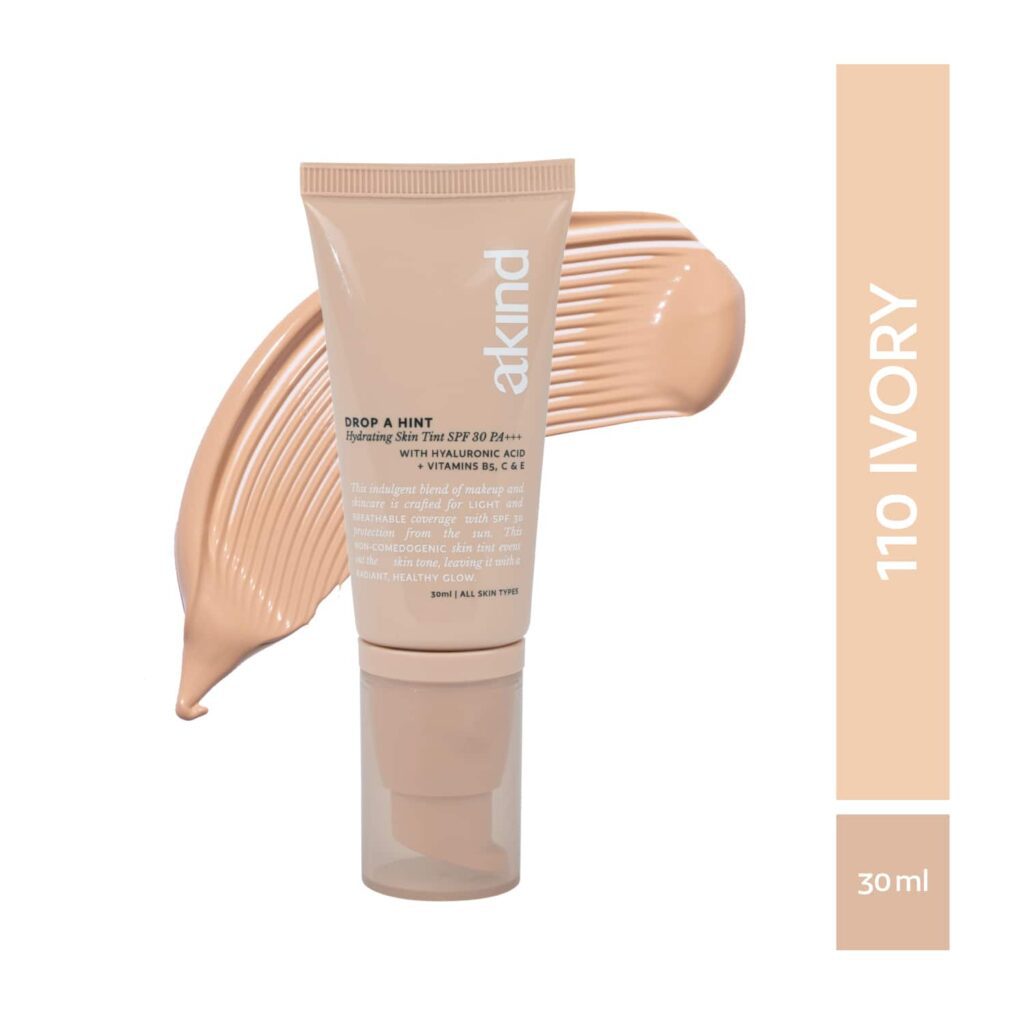 Akind Drop a Hint Hydrating Skin Tint SPF 30 PA +++ - 110 Ivory (30 ml) - Akind