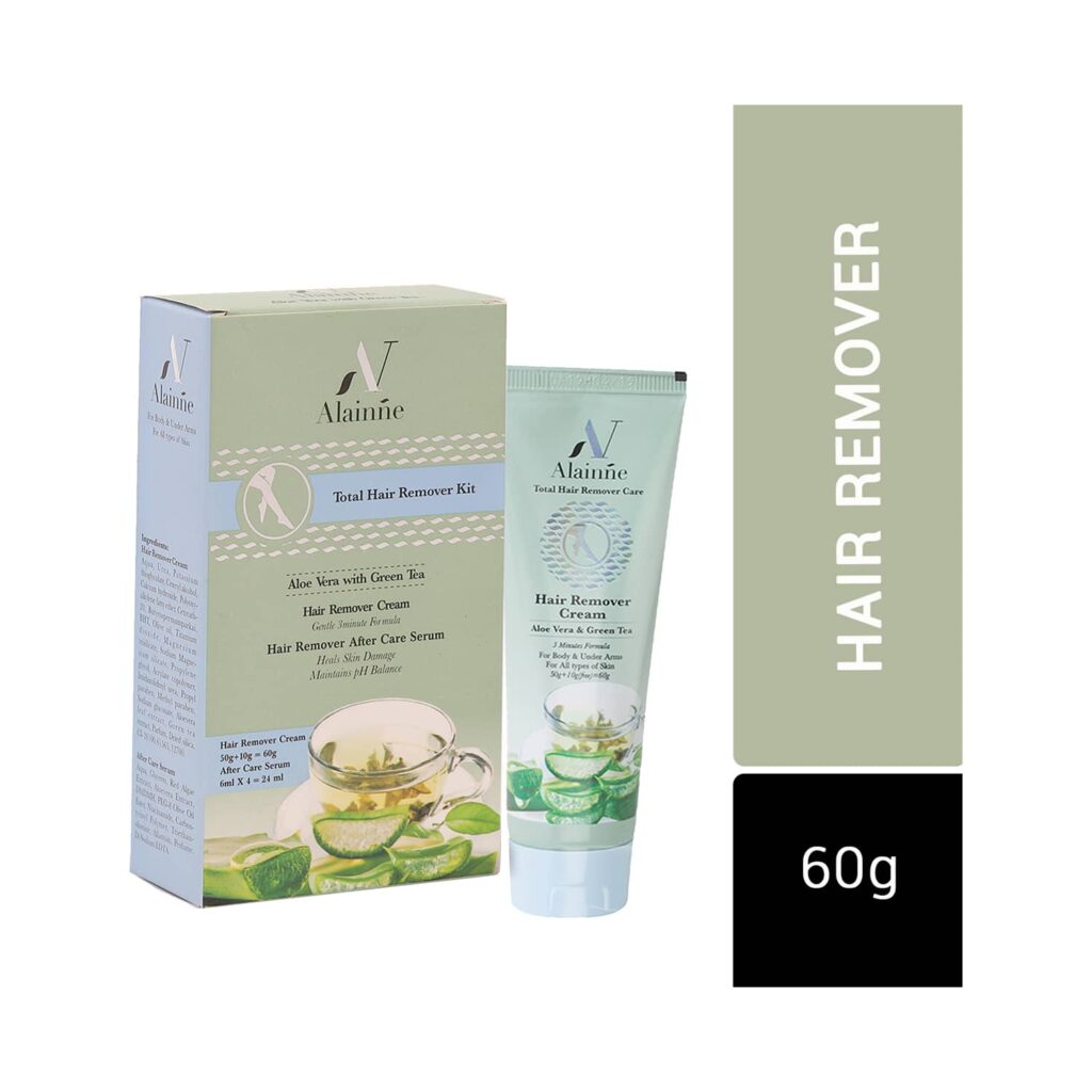 Alainne Aloe Vera With Green Tea Hair Remover Kit (60 g) - Alainne