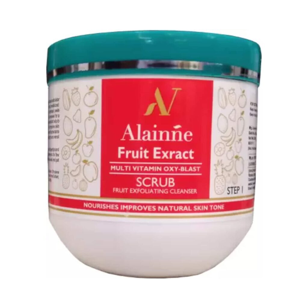 Alainne Fruit Extract Multi Vitamin Oxy Blast Step-1 Face Scrub - (500g) - Alainne