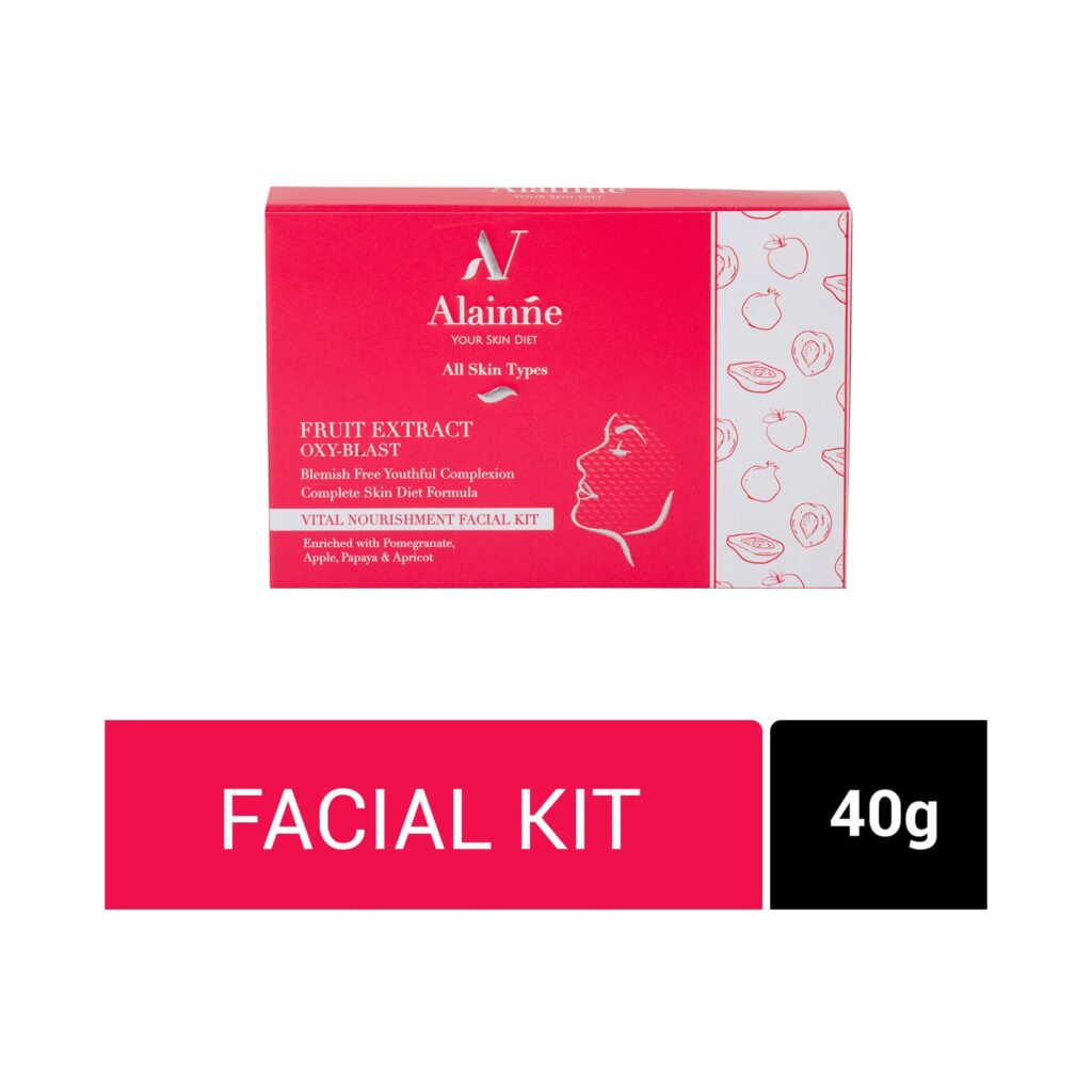 Alainne Fruit Extract Oxy Blast Facial Kit - (4Pcs) - Alainne