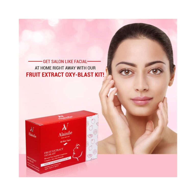 Alainne Fruit Extract Oxy Blast Facial Kit - (4Pcs) - Alainne