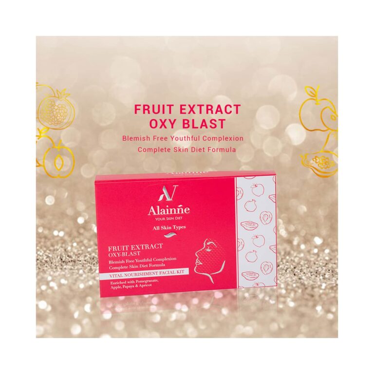 Alainne Fruit Extract Oxy Blast Facial Kit - (4Pcs) - Alainne