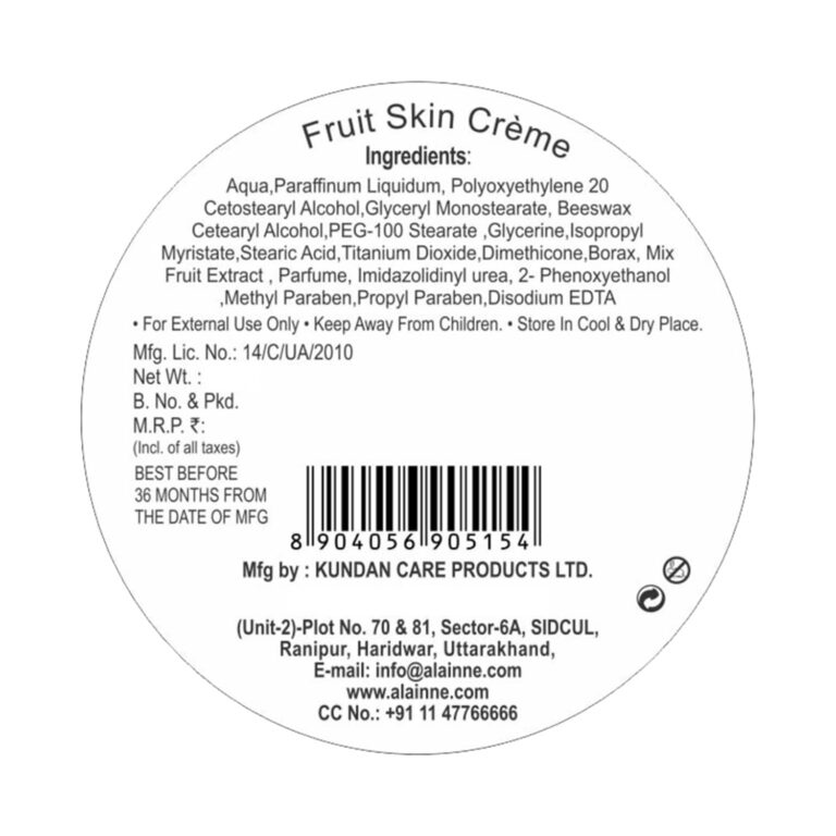 Alainne Fruit Skin Creme - (100g) - Alainne