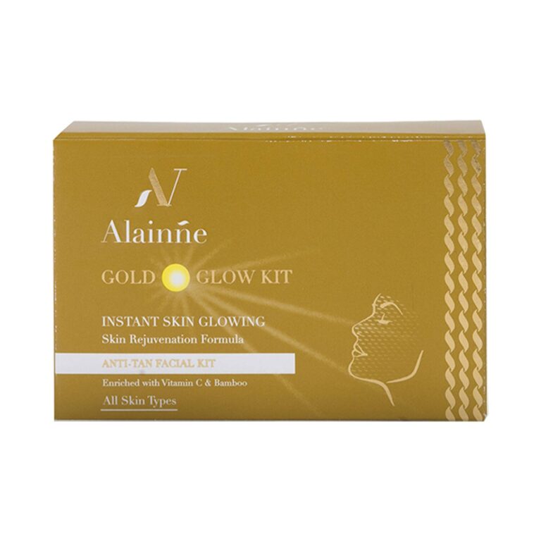 Alainne Gold Glow Facial Kit - (5Pcs) - Alainne